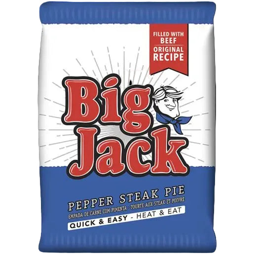 Big Jack Pre-Baked Pie Pepper Steak (6 units x ±170g)