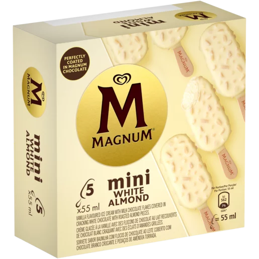 Mini Magnum White Almond ( 5 units x 55ml )